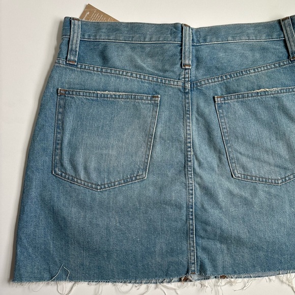 Madewell Rigid Denim Jean A-Line Mini Skirt Size 30 - Picture 6 of 15